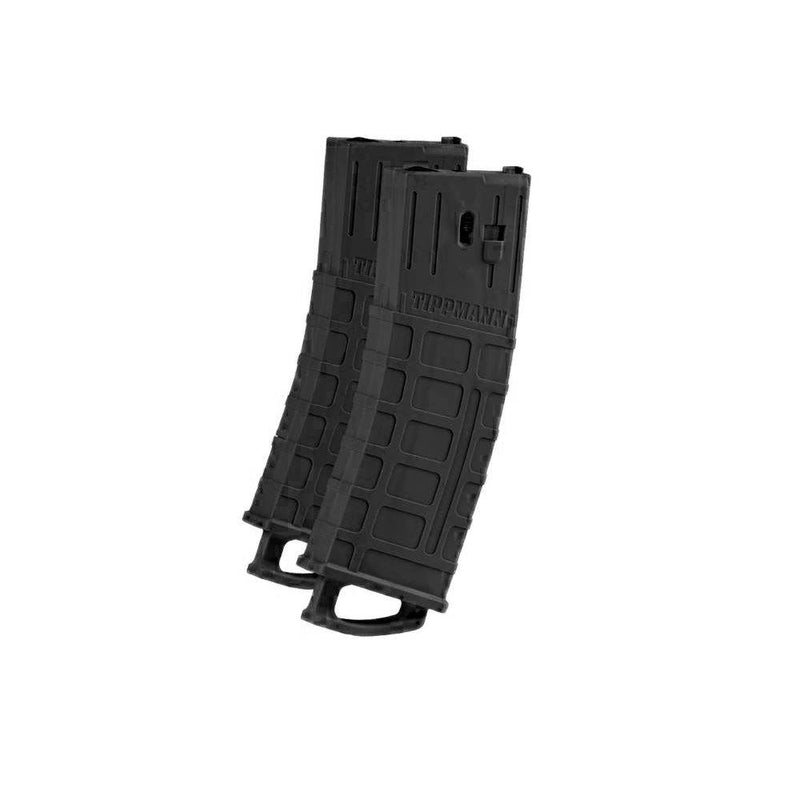 Tippmann TMC MAGFED Paintball Marker Magazines - 2 Pack - Black Tippmann