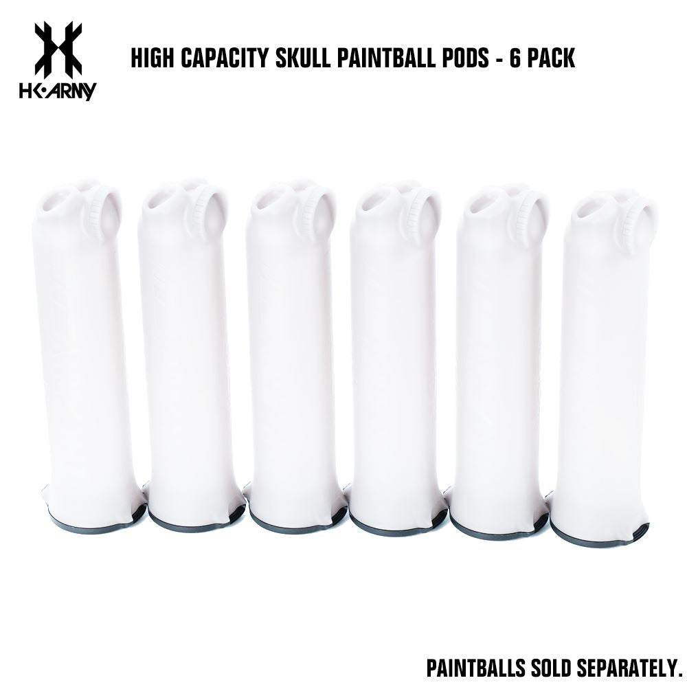 HK Army High Capacity Skull Paintball Pods - 6 Pack HK Army