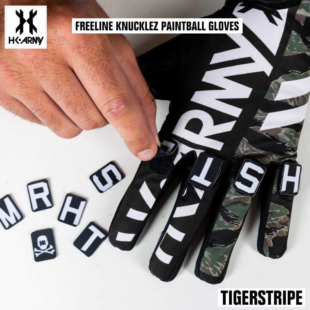 HK Army Freeline Knucklez Paintball Gloves - Tigerstripe HK Army