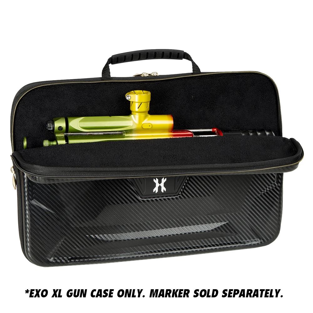 HK Army EXO XL Paintball Marker Case 2.0 - Black Carbon Fiber HK Army