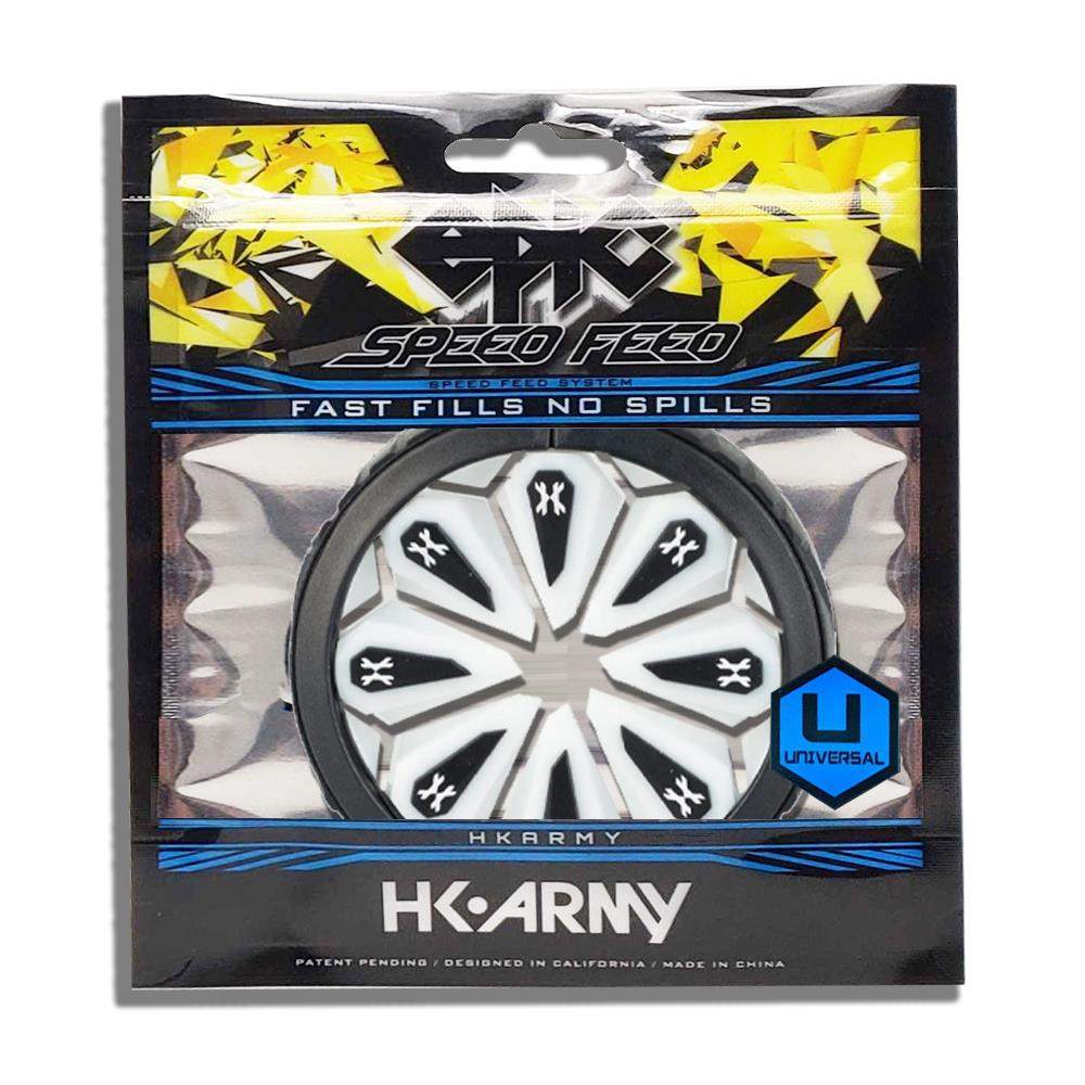 HK Army Speed Electronic Paintball Loader Epic Speed Feed fast fills no spills universal fit pack