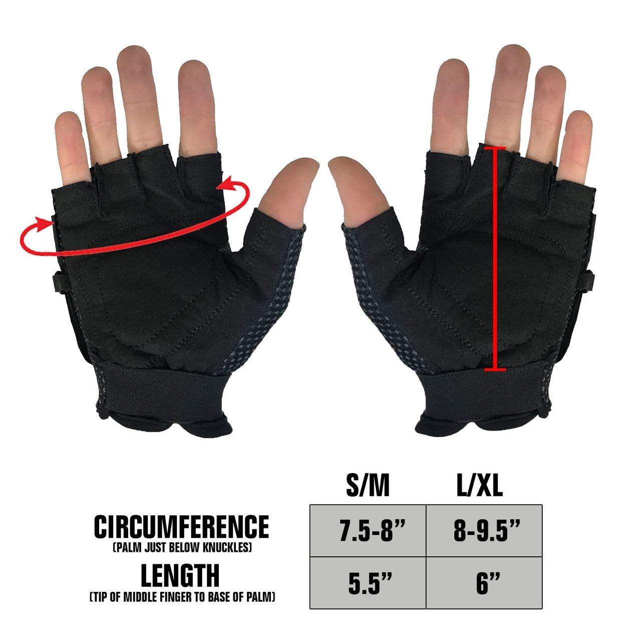 Maddog® Half-Finger Gloves Maddog