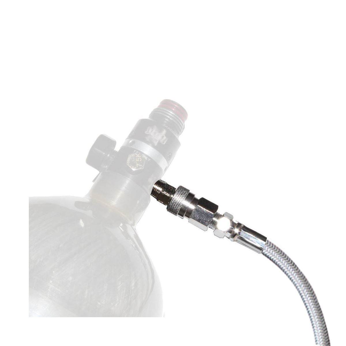 Maddog Paintball Fill Whip Hose Extension - Stainless Steel Maddog