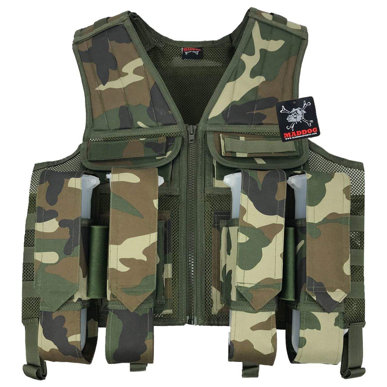 Maddog Battle Paintball Vest Pod and Tank Holder Maddog