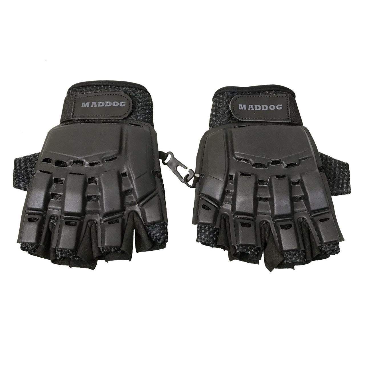 Padded Paintball & Airsoft Chest Protector, Half Glove, & Neck Protector Package Maddog