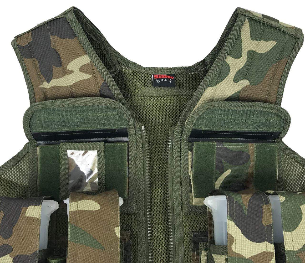 Maddog Battle Paintball Vest Pod and Tank Holder Maddog