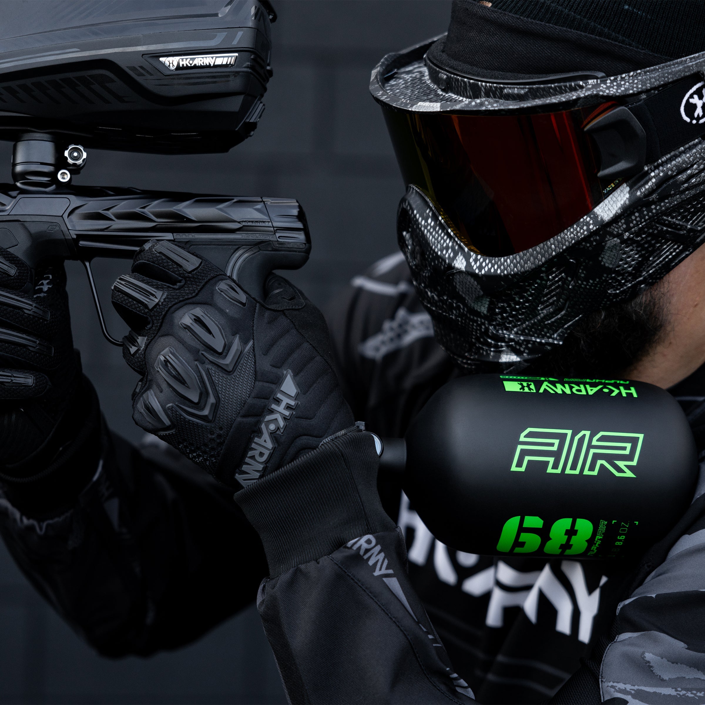 HK Army Alpha Air 68ci 4500 PSI Carbon Fiber Tank Bottle w/ HP8 Regulator - Surge