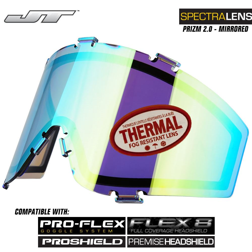 JT Spectra Paintball Mask Dual-Pane Thermal Replacement Prizm 2.0 Mirr
