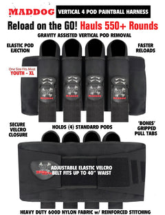 Empire Mini GS Full Auto Paintball Gun Marker w/ 48/3000 HPA Tank, Empire Halo Too Loader, 4-Pod Harness & (4) Pods Starter Package Empire