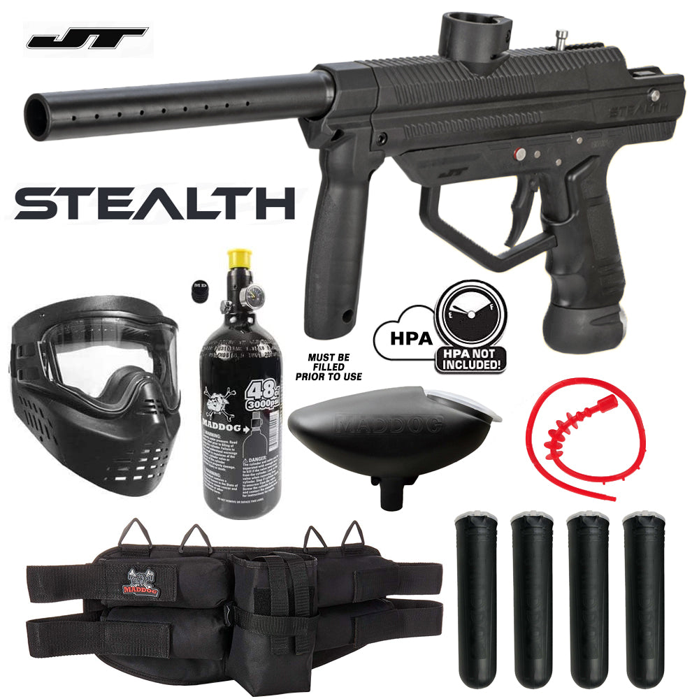 JT Stealth Paintball Gun Marker Packages | Maddog All-In-One Starter Kits