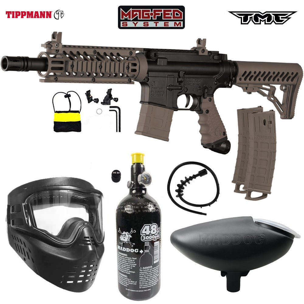 Tippmann TMC MAGFED Paintball Gun Marker Packages | Maddog All-In-One Starter Kits