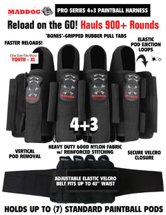 Empire Axe 2.0 Electronic Full Auto Paintball Gun w/ 48/3000 HPA Tank, Empire Halo Too Loader, Empire Helix Thermal Mask, Neck Protector, 4+3 Harness & (4) Pods Starter Package