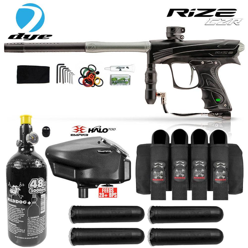 Dye Rize CZR Electronic Advanced HPA Paintball Gun Package Dye