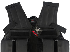 CLEARANCE Maddog Tactical Paintball Battle Vest with Tank and Pod Holder Attachments - Black | USED But NOT Abused