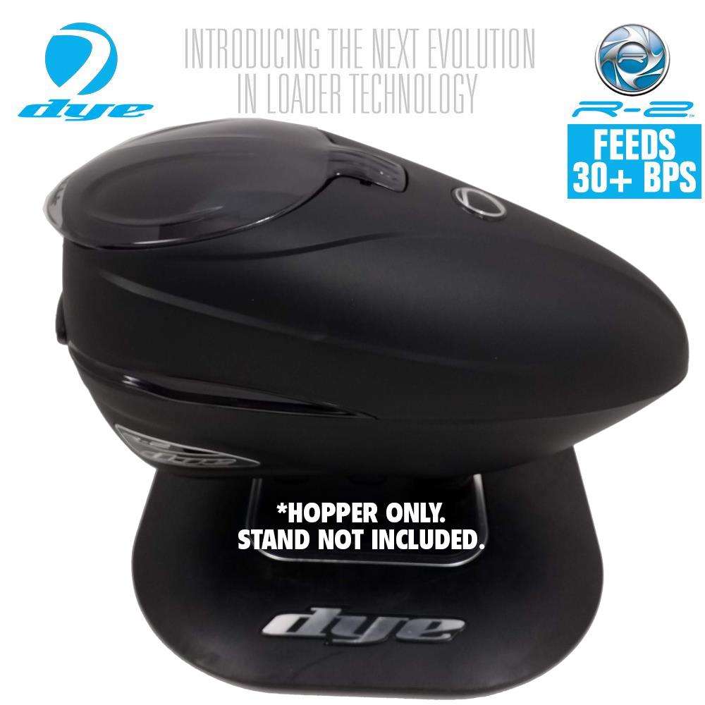 CLEARANCE - Dye Rotor R2 Paintball Loader - Black / Black - OPEN BOX