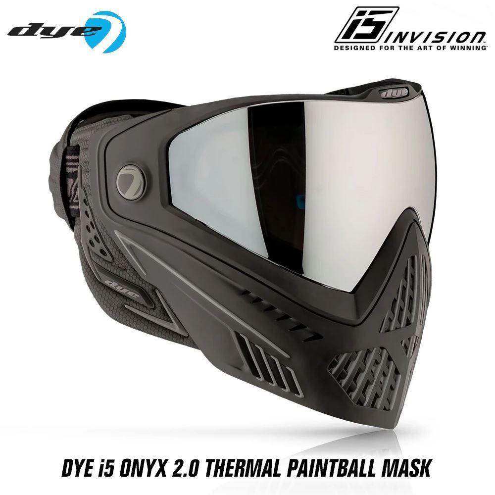 Dye I5 Thermal Paintball Mask Goggles with GSR Pro Strap - PaintballDeals.com