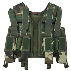 CLEARANCE Maddog Tactical Paintball Battle Vest Woodland Camo Airsoft Milsim USED But NOT Abused