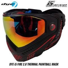 CLEARANCE Dye i5 Paintball Goggles - Fire 2.0 - Black / Red - Used But NOT Abused*