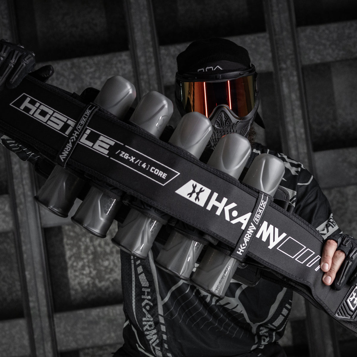HK Army ZERO-GX Harness Pod Pack 3+2 4+3 5+4 std config, pod pack harness, balanced pod storage, for pit ready setups, display angle