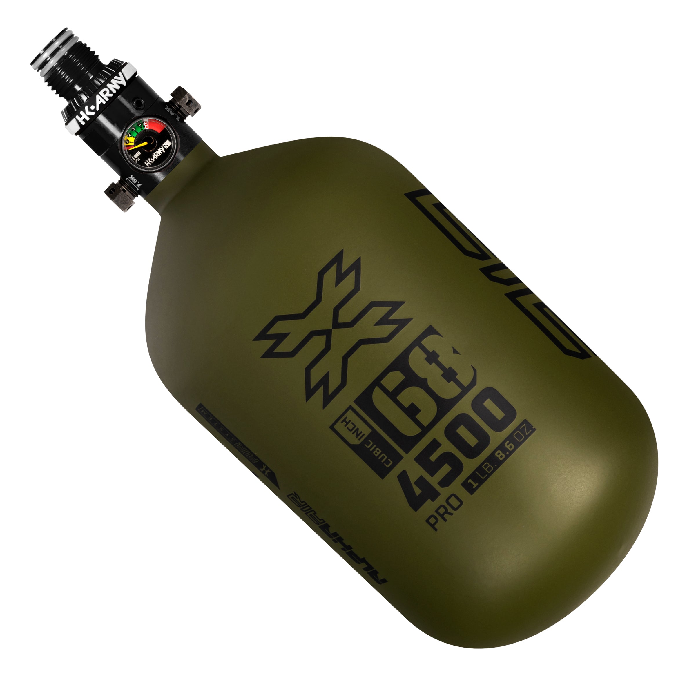 HK Army Alpha Air 68ci 4500 PSI Carbon Fiber Tank Bottle w/ HP8 Regulator - Striker