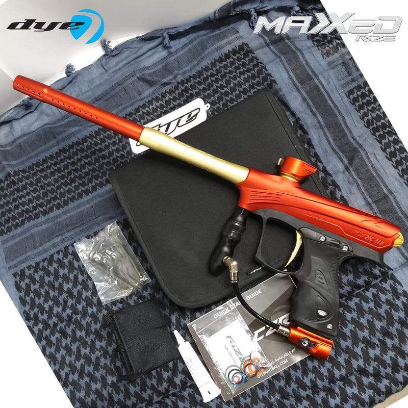 CLEARANCE Dye Proto Rize MaXXed Electronic Paintball Gun - Red / Gold