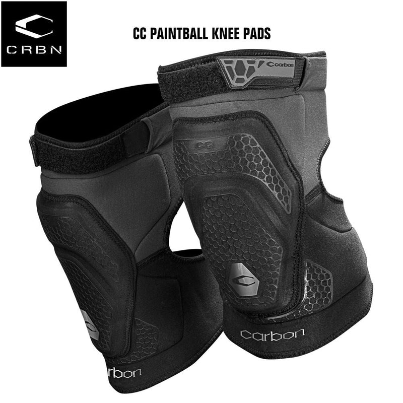 CLEARANCE Carbon CRBN CC Paintball Knee Pads - XX-Large