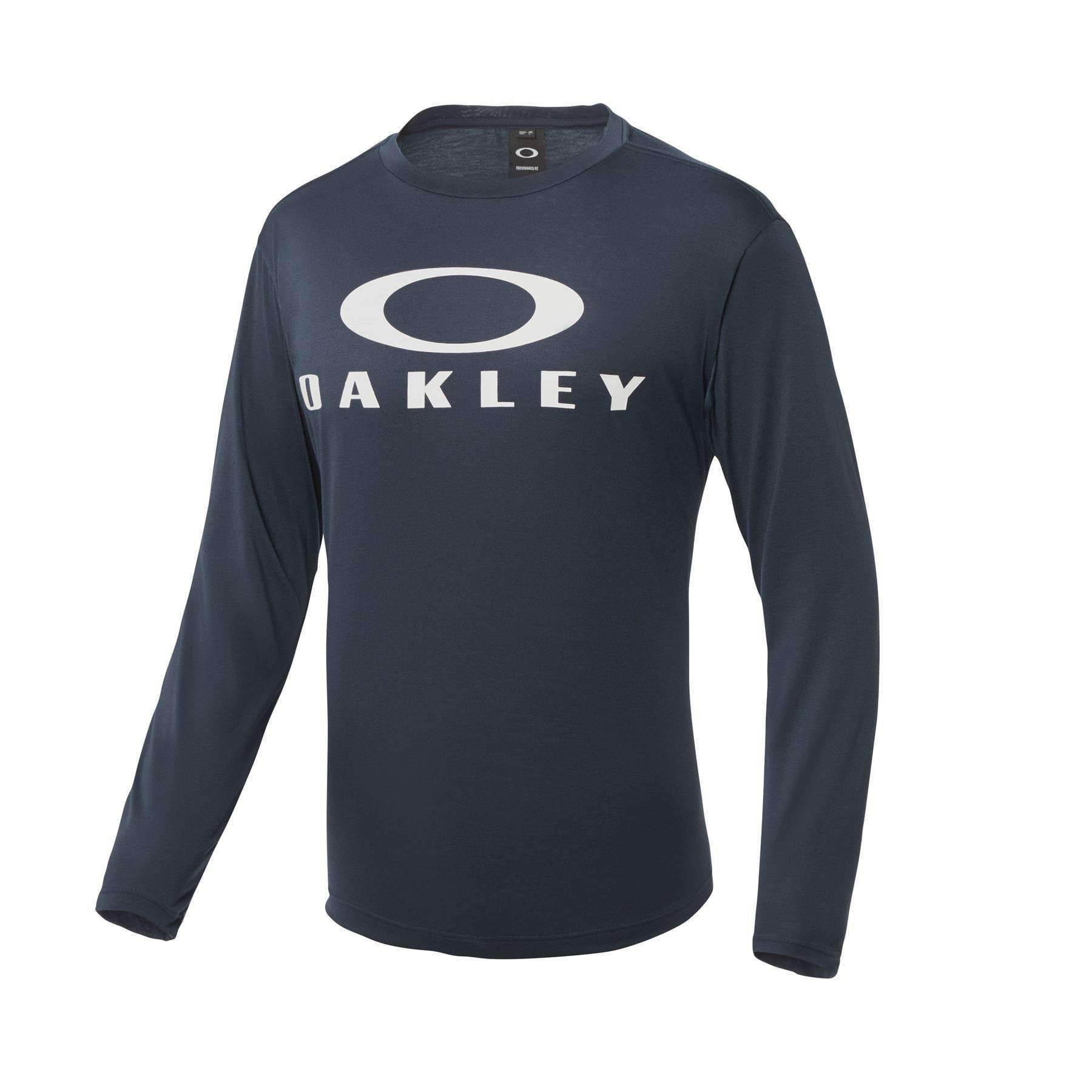 Oakley Men's Enhanced Technical Quick-Dry Long-Sleeve Surf Tee - Fathom Fathom color, accessory, durable field use, for gear bags, hero view