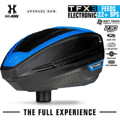 CLEARANCE HK Army TFX 3.0 Electronic Paintball Loader - 22+ BPS - Black/Blue