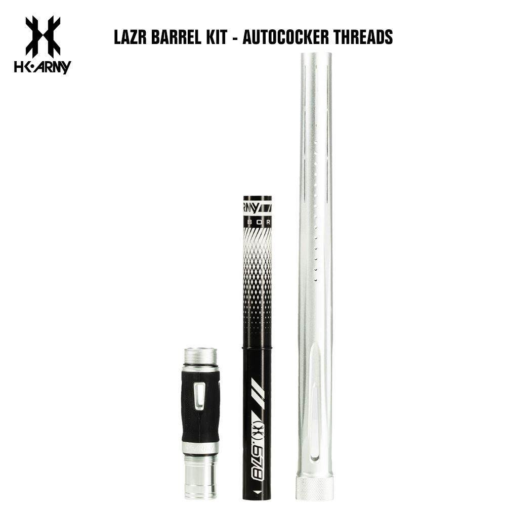 HK Army LAZR Paintball Barrel Kit - Autococker Threads - Black Inserts - PaintballDeals.com