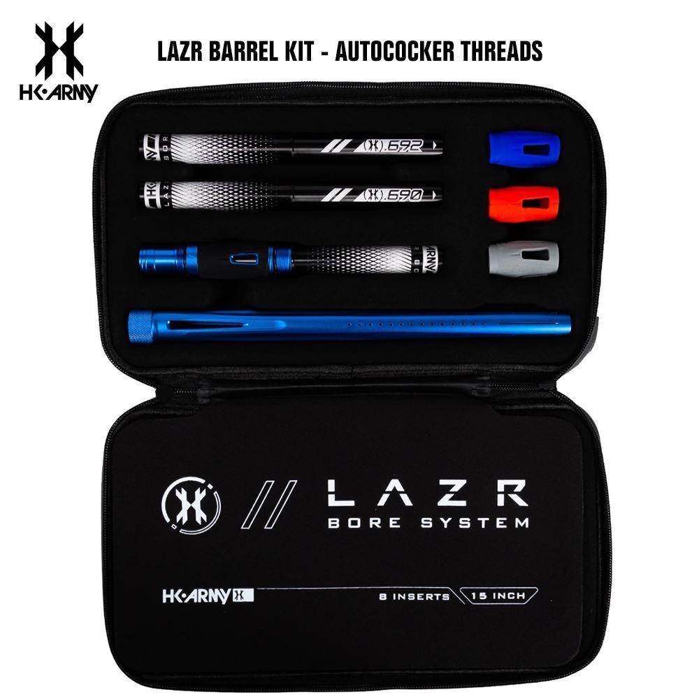 HK Army LAZR Paintball Barrel Kit - Autococker Threads - Black Inserts - PaintballDeals.com