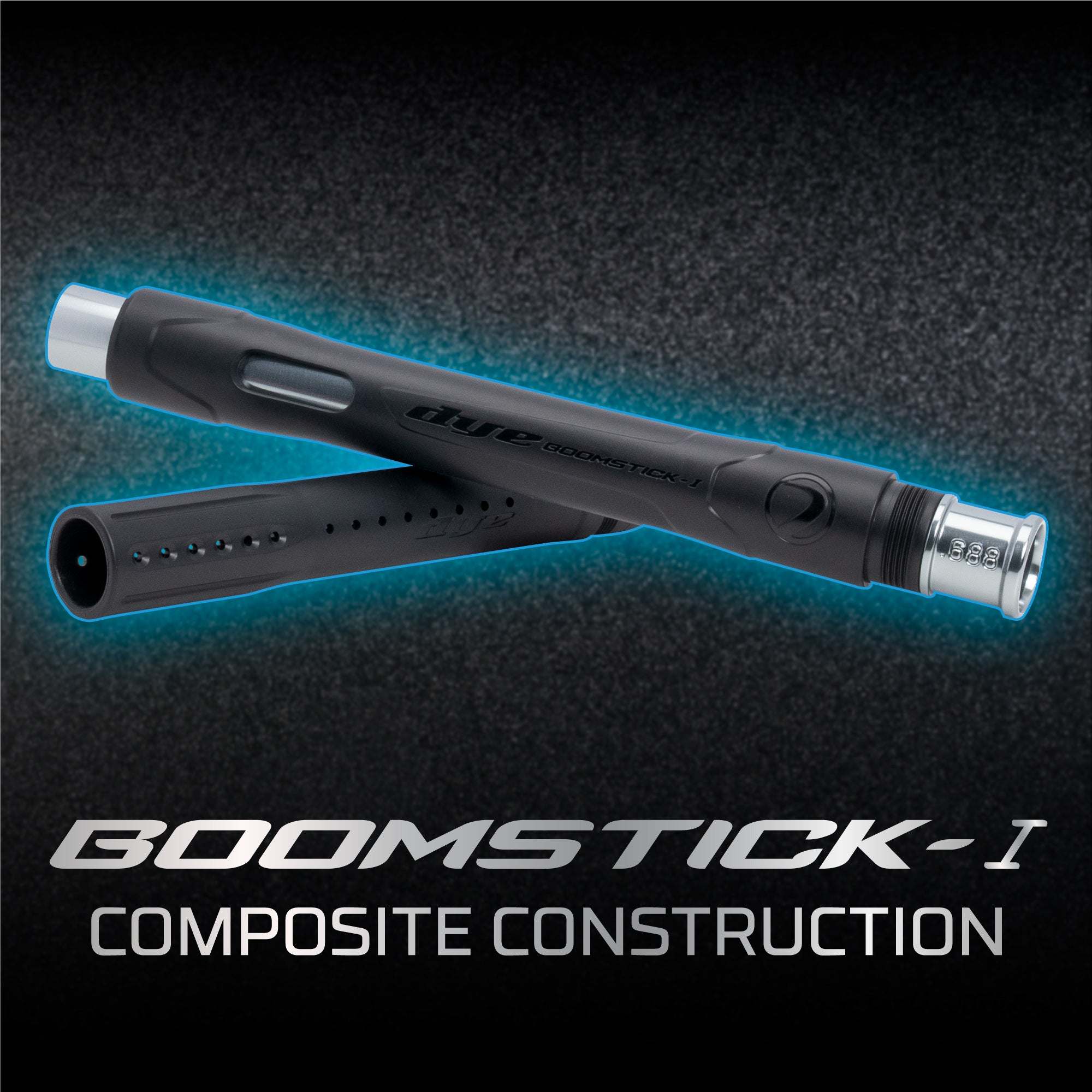 DYE CZR+ .68 Cal Boomstick-I composite barrel system for paintball marker