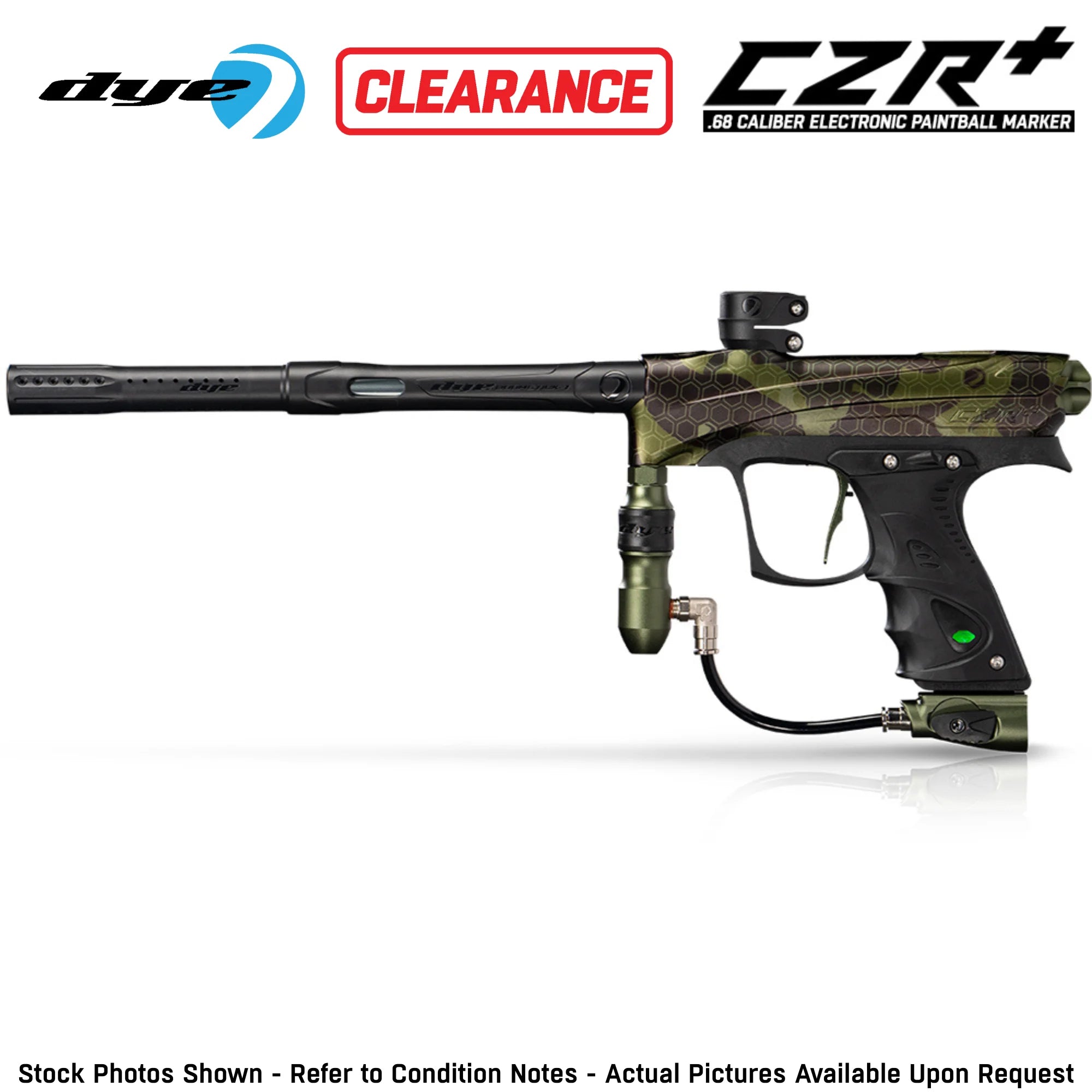 CLEARANCE Dye CZR+ Electronic Paintball Gun Marker - Full Auto | Tournament Ready - OPEN BOX / USED