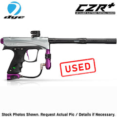 CLEARANCE Dye CZR+ .68 Caliber Full Auto Electronic Paintball Gun Marker - Grey / Purple Dust | USED But NOT Abused