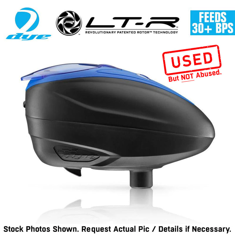 CLEARANCE Dye LT-R Electronic Paintball Loader - Black / Blue | Used But NOT Abused