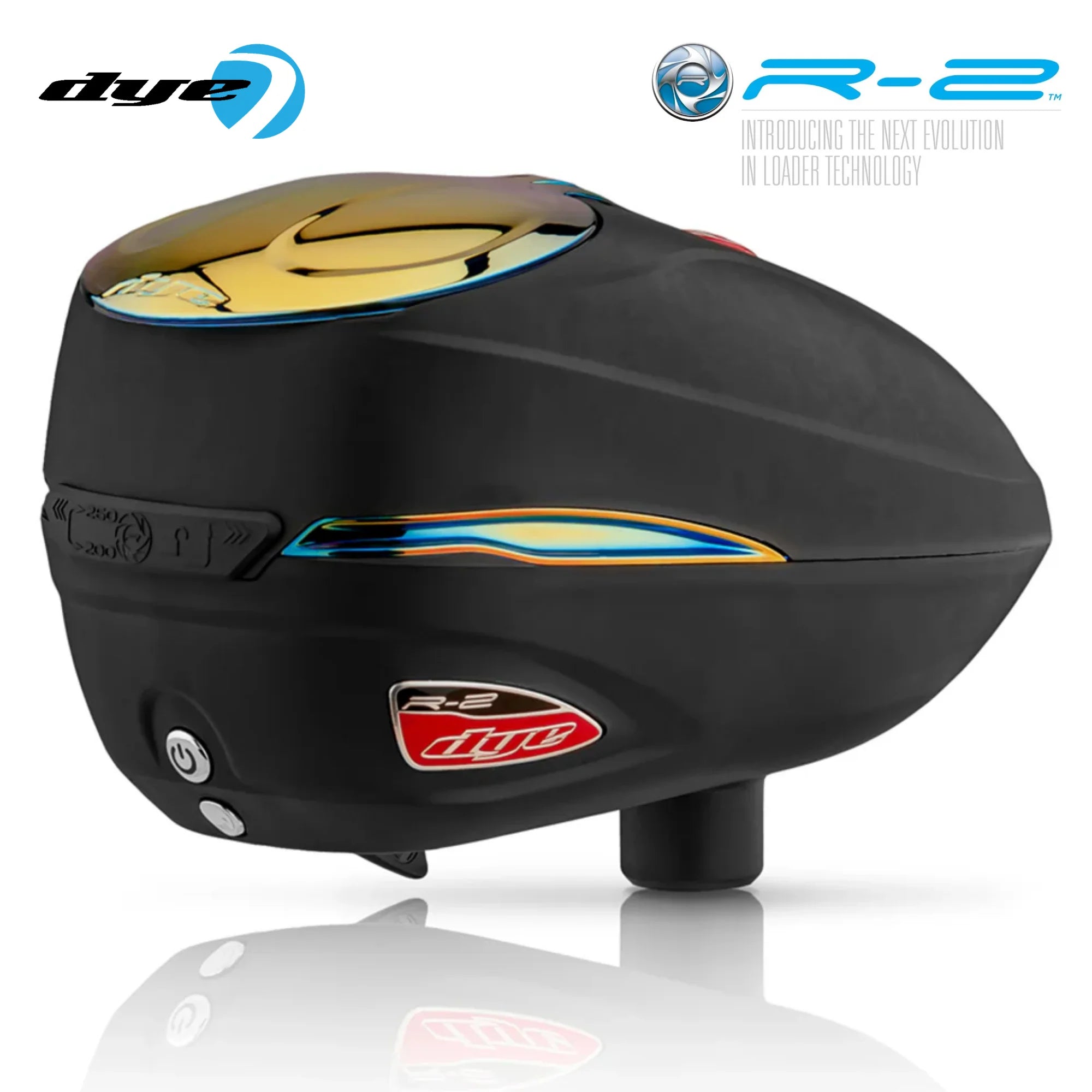 Dye Rotor R2 Electronic Paintball Loader – Adjustable 200/260 Capacity Hopper | 30+ BPS