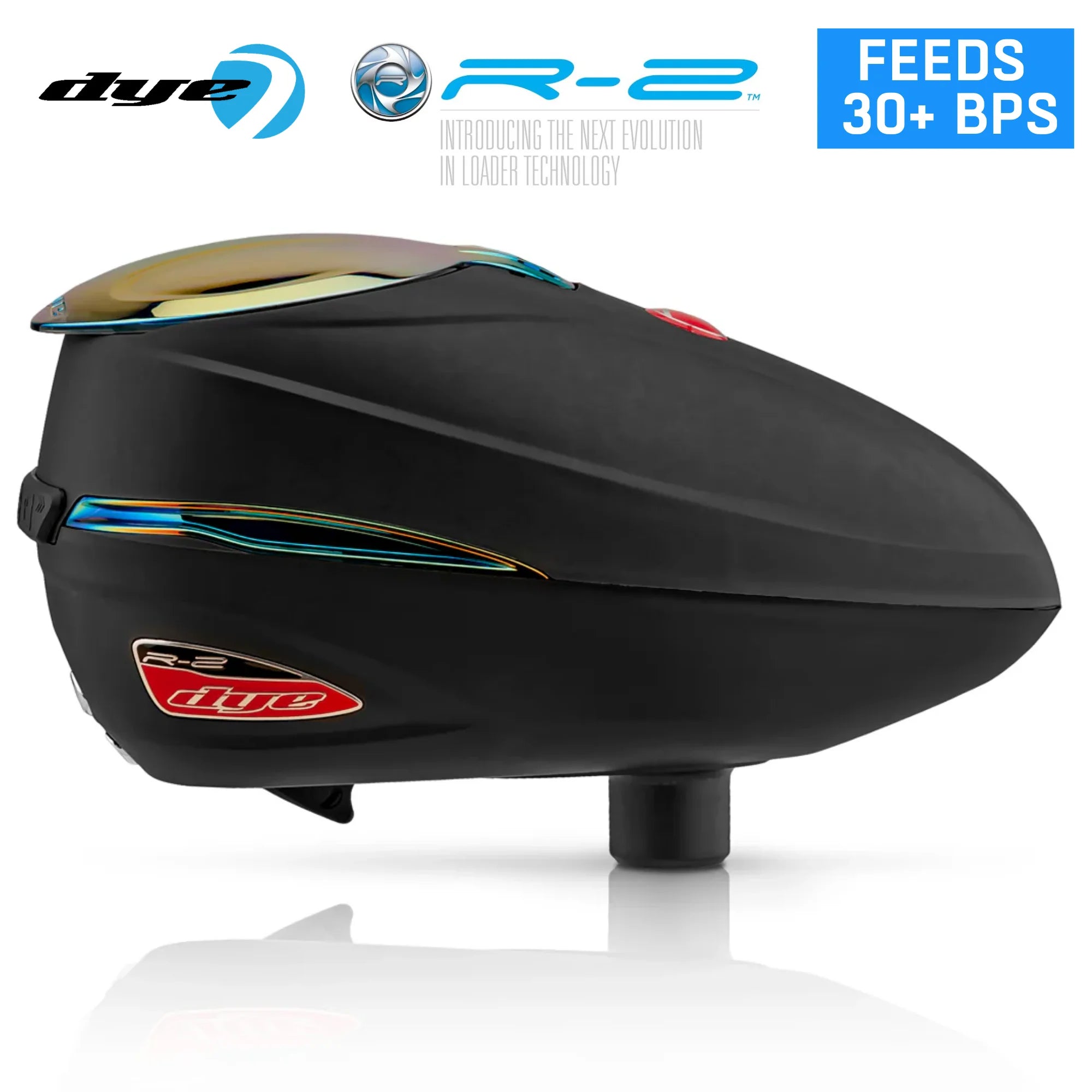 Dye Rotor R2 Electronic Paintball Loader – Adjustable 200/260 Capacity Hopper | 30+ BPS