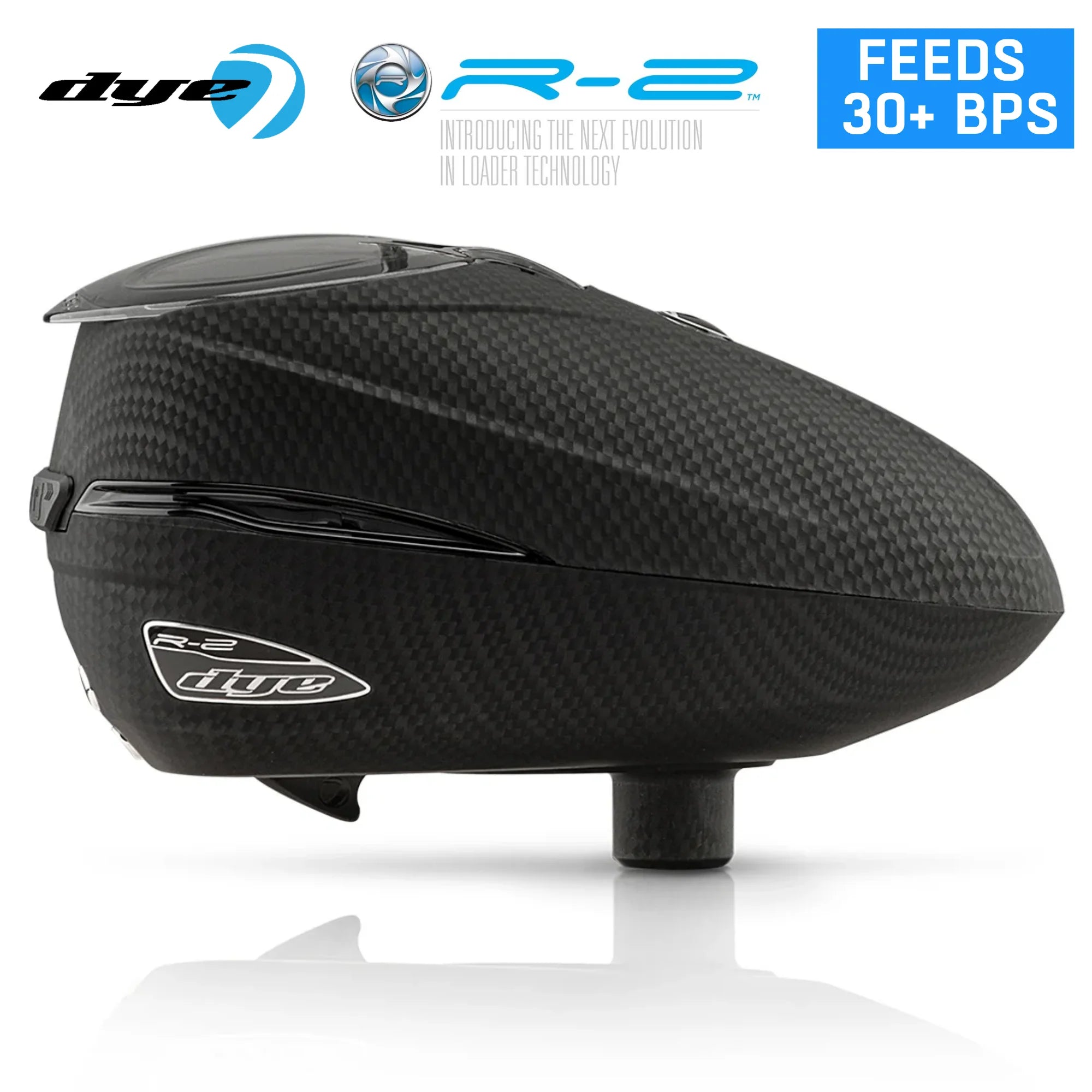 Dye Rotor R2 Electronic Paintball Loader – Adjustable 200/260 Capacity Hopper | 30+ BPS