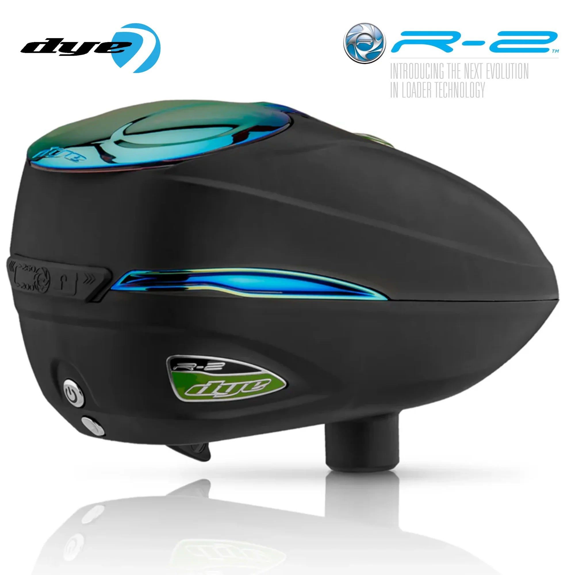Dye Rotor R2 Electronic Paintball Loader – Adjustable 200/260 Capacity Hopper | 30+ BPS