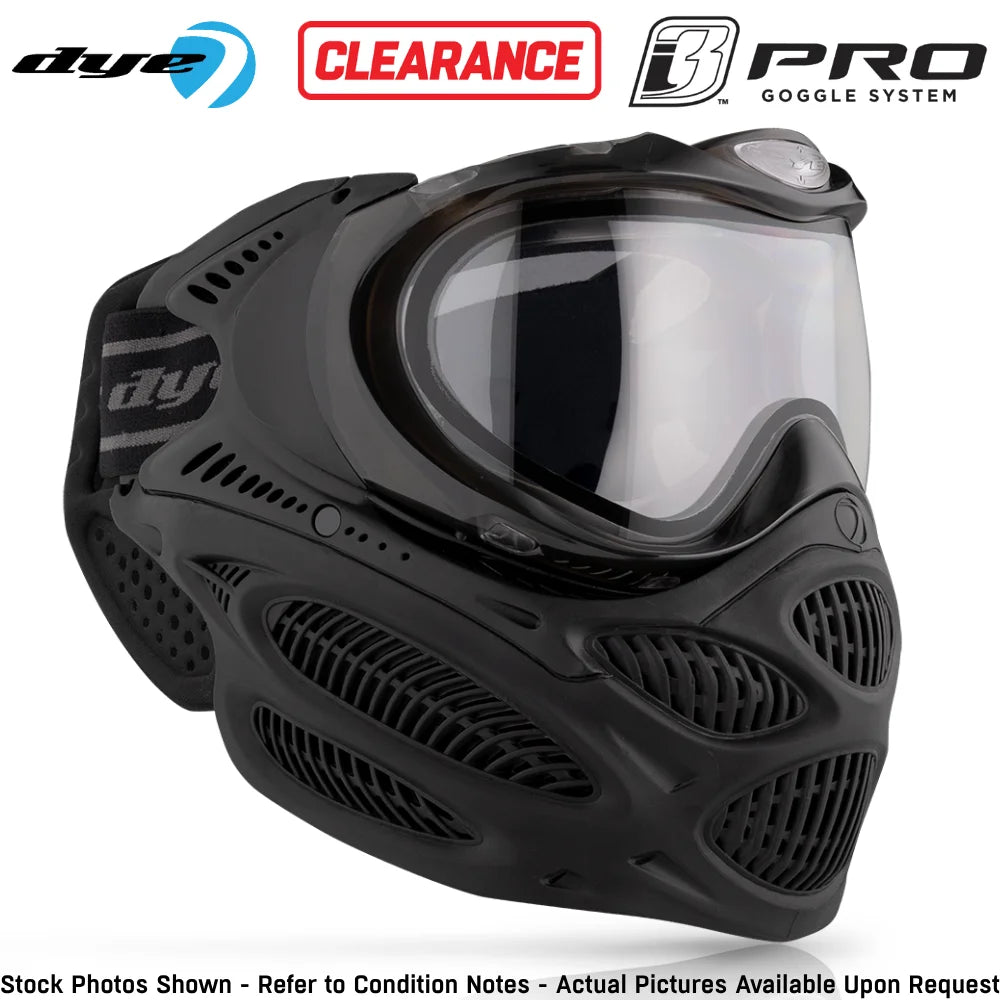 CLEARANCE Dye I3 PRO Anti Fog Thermal Paintball Mask Airsoft Goggles | Open Box / Used