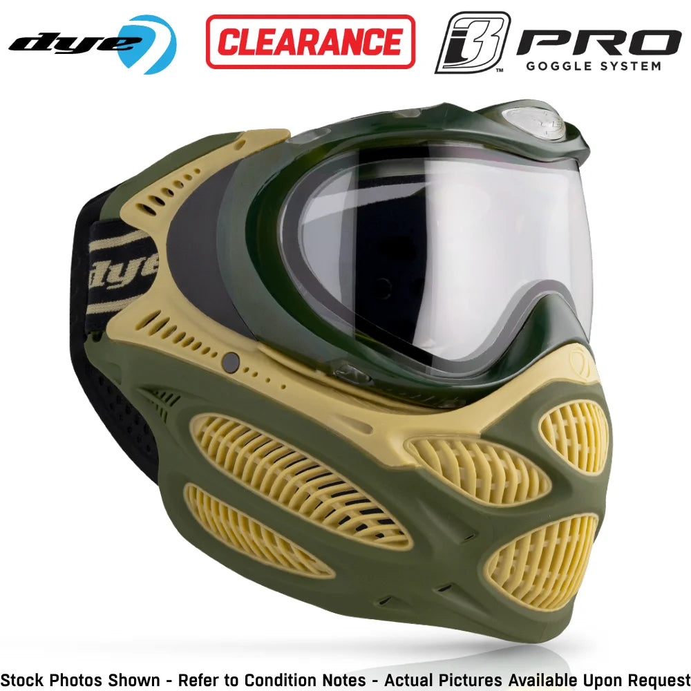 CLEARANCE Dye I3 PRO Anti Fog Thermal Paintball Mask Airsoft Goggles | Open Box / Used