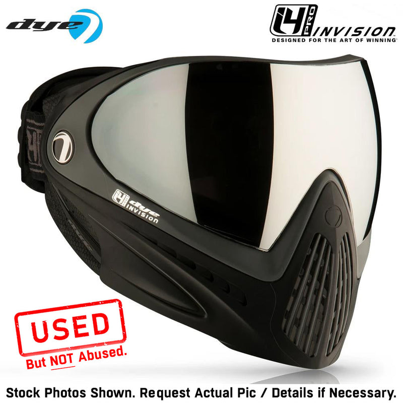 CLEARANCE Dye I4 PRO Thermal Paintball Mask Goggles - Shadow Black/Grey | Used But NOT Abused