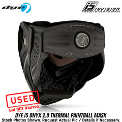 CLEARANCE Dye i5 Paintball Goggles - Onyx - Black / Grey - OPEN BOX