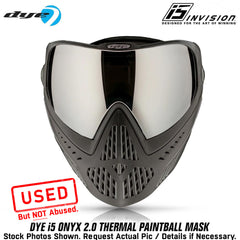CLEARANCE Dye i5 Paintball Goggles - Onyx - Black / Grey - OPEN BOX
