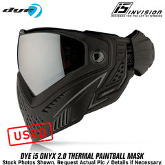 CLEARANCE DYE i5 Paintball Goggle - Onyx - USED (But Not Abused)