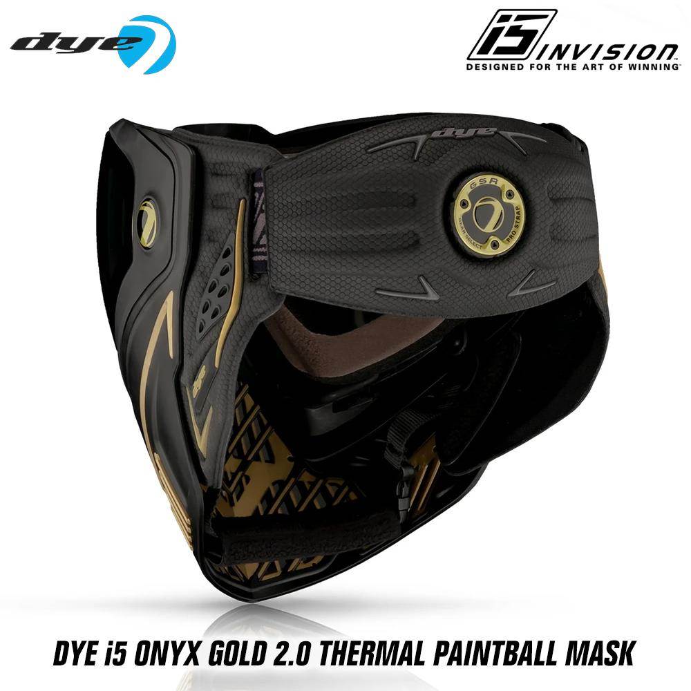 Dye I5 Thermal Paintball Mask Goggles with GSR Pro Strap - PaintballDeals.com