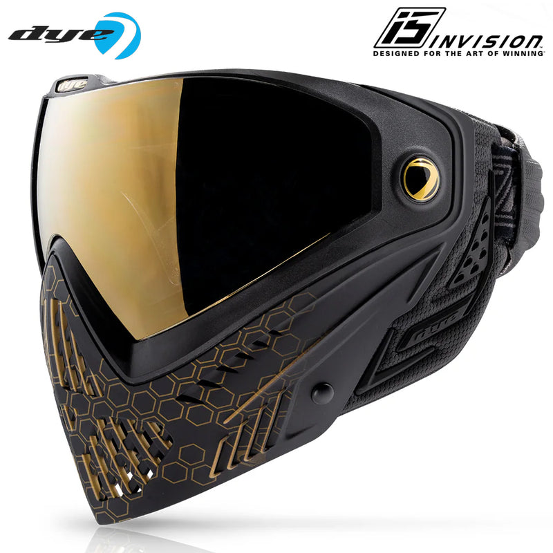 Dye i5 Paintball Goggle - Hypercam - Black / Gold Fade
