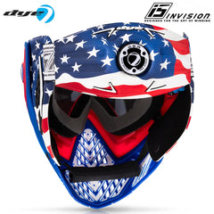 Dye i5 Paintball Goggle - Merica - Red / White / Blue