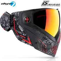 Dye i5 Paintball Goggle - IM Shields - Black / Red