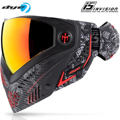 Dye i5 Paintball Goggle - IM Shields - Black / Red