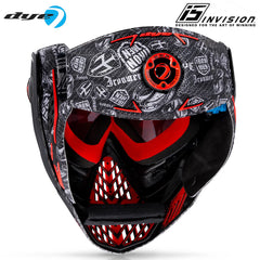 Dye i5 Paintball Goggle - IM Shields - Black / Red